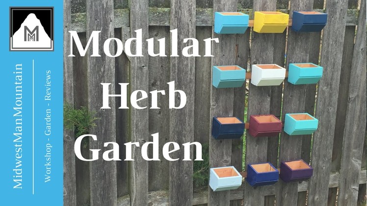 Vertical Gardening - Make an easy DIY modular herb garden! | MidwestManMountain | 76