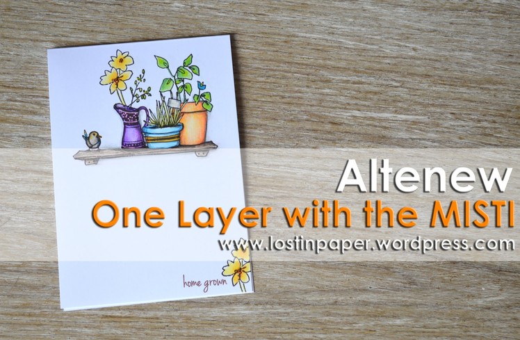 Altenew - One Layer Card using the MISTI
