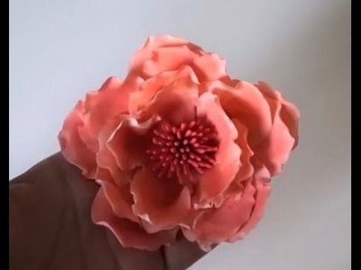 Cake decorating - how to make a gumpaste ruffle flower - Sugarella Sweets