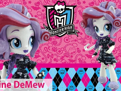 Catrine DeMew New Custom Monster High Doll from Equestria Girl Mini Tutorial | Evies Toy House