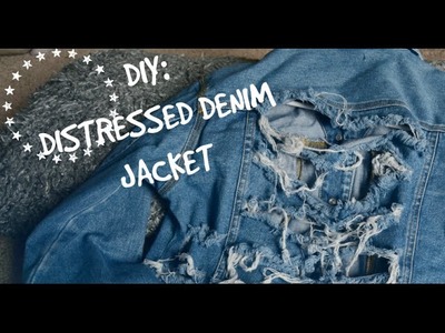 Distressed.Frayed Jacket | DIY