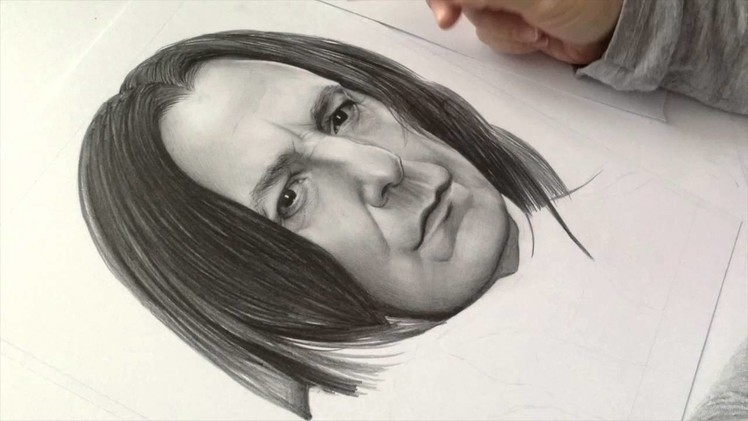 Drawing Alan Rickman as Severus Snape