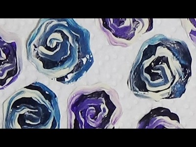 Easy Abstract Roses - Mixed Media Embellishments