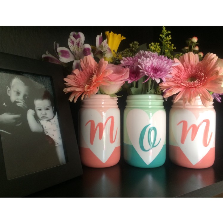 Hand Painted Mason Jars for Mother's Day | As You Wish Pottery Painting Place