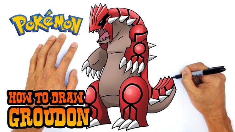 How to Draw Groudon (Pokemon)- Step by Step Art Lesson