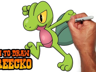 How to Draw Treecko (Pokemon) Video Lesson