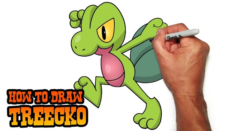 How to Draw Treecko (Pokemon) Video Lesson