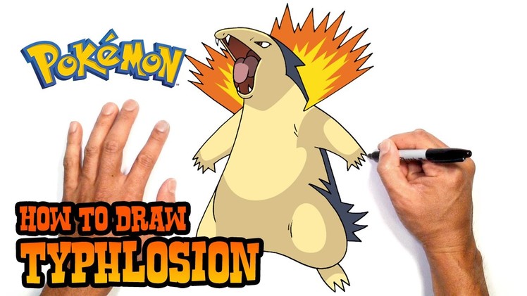 How to Draw Typhlosion (Pokemon)- Easy Art Lesson