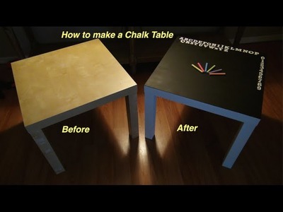 How to Make a Chalk Table Using an Ikea End Table