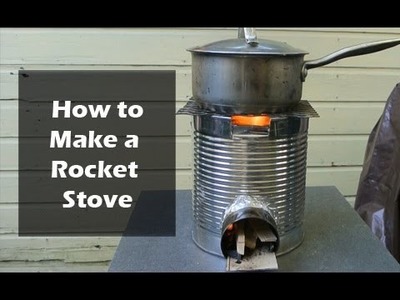 How to Make a Rocket Stove from a Coffee Can