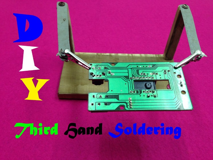 How to make a third hand welding - Third Hand Soldering Holder