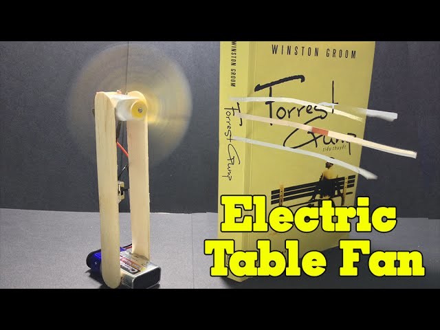How to Make an Electric Table Fan - Easy and Simple - Tutorial