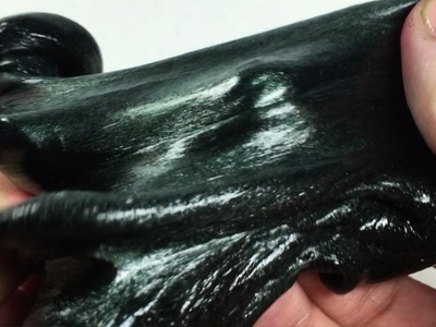 How to Make Black Magic Shiny Squid Ink Venom Slime- Elieoops