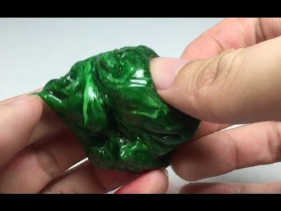 How to make Jade Slime ,Homemade Thinking Putty - Elieoops