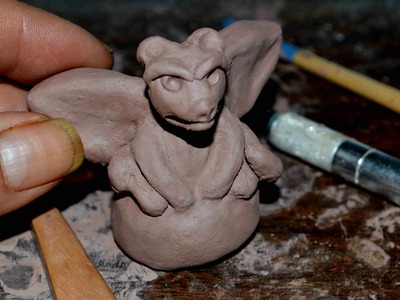 How to sculpt a gargoyle in clay 3
