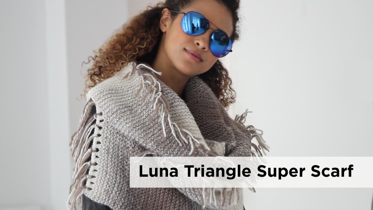 Luna Triangle Super Scarf made with Scarfie