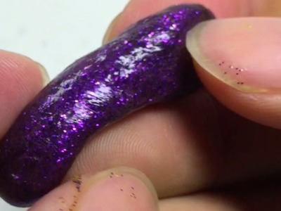 Mini Slime Glitter Purple Worm - Elieoops
