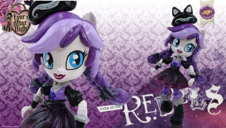 New Custom Ever After High Kitty Cheshire Doll With MLP Equestria Girl Mini Tutorial