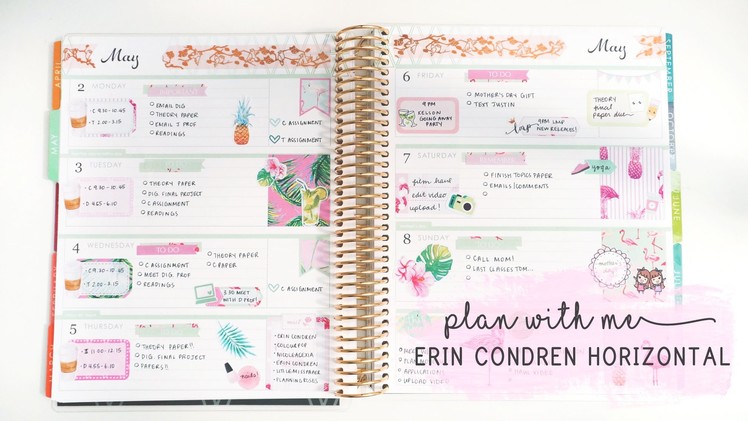 Plan With Me! | First Time in Erin Condren Horizontal ♡