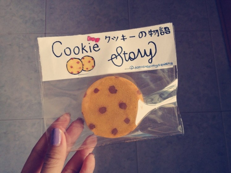 Simple Handmade cookie squishy tutorial (With packaging) (;