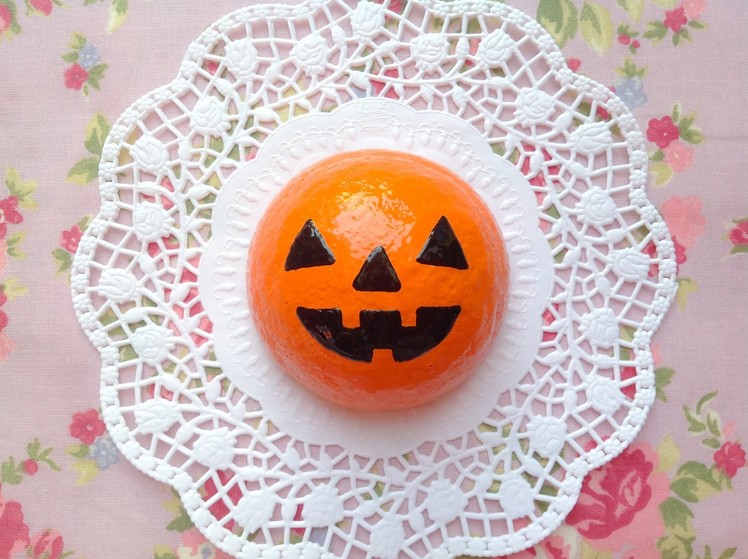 Squishy Tutorial: Creepy Halloween Pumpkin Bun ♡