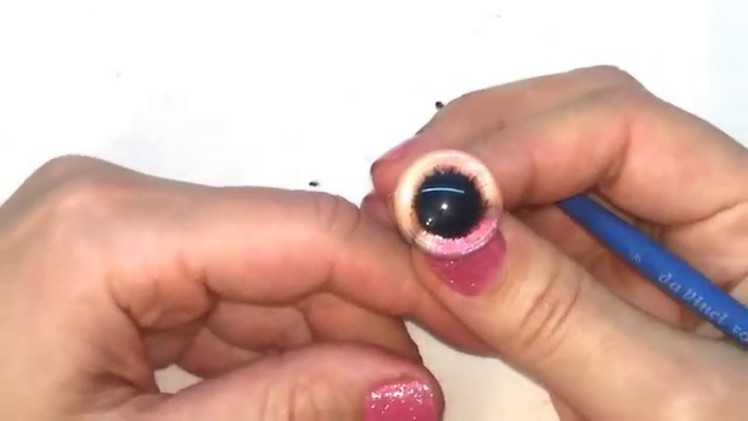 The creation of hand-painted glass eyes