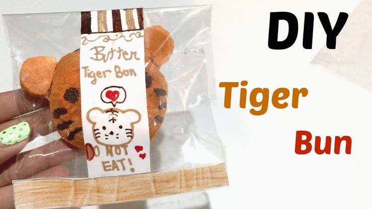 Tiger animal bun tutorial squishy