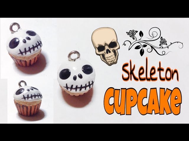 Tutorial : Halloween Skeleton Cupcake