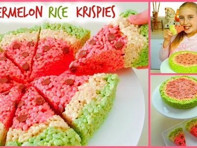 Watermelon Rice Krispies Treat  