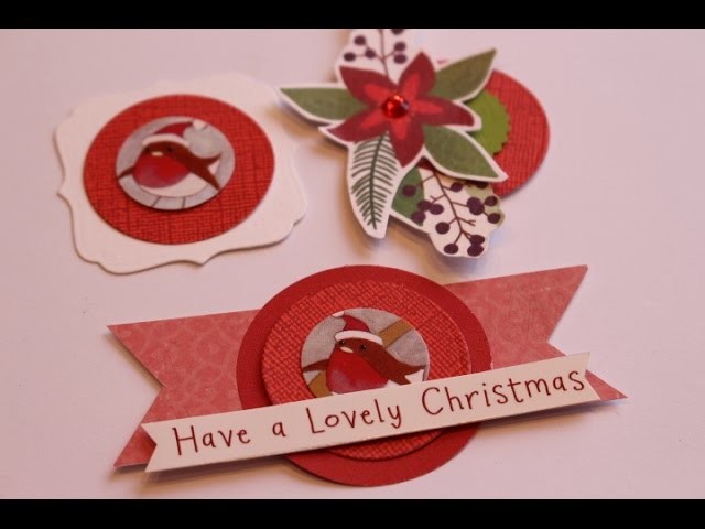 Xmas Embellishments using recycled Xmas cards and paper scraps