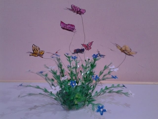 Best Out Of Waste Plastic Lovely Butterflies Showpiece