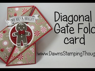 Diagonal Gate Fold card featuring Stampin'Up! products