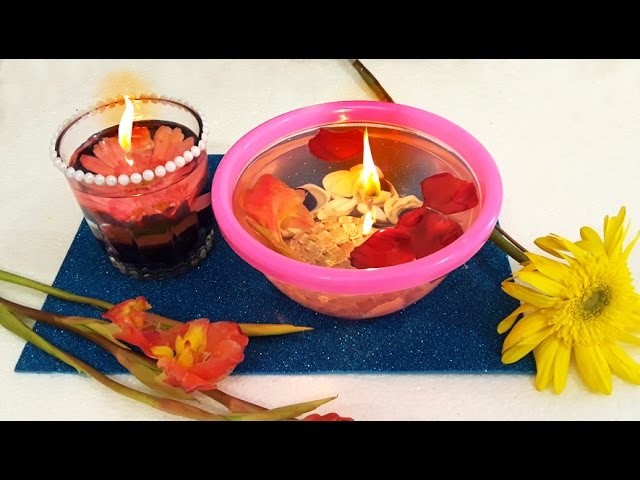DIY Christmas Decoration : How to Make Beautiful Water Candle in Few Minutes !