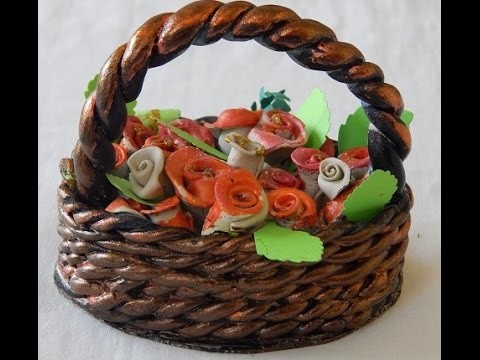 Easy home decor ideas ceramic flower basket