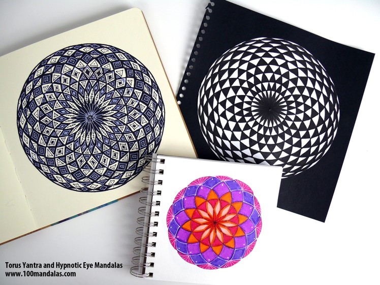 Episode 4:  How to Draw the Torus Yantra and Color the Hypnotic Eye Mandala [Sacred Geometry]