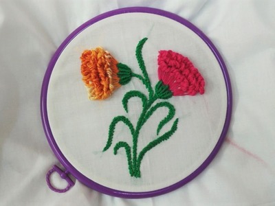Hand Embroidery - Carnation Flower Stitch
