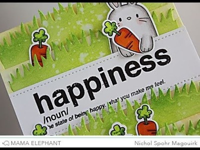 Happiness Words Defined Card (Mama Elephant)