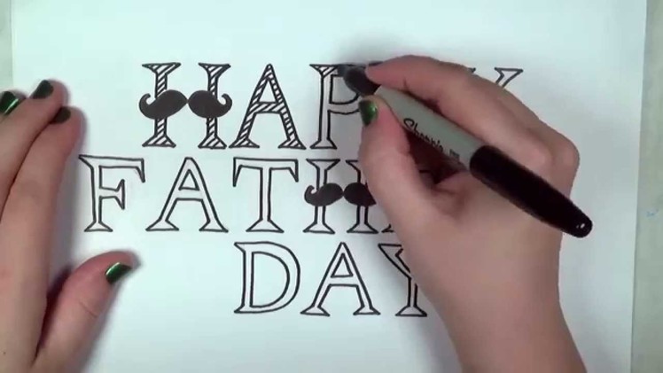 Happy Father's Day Card Drawing Lesson | CC