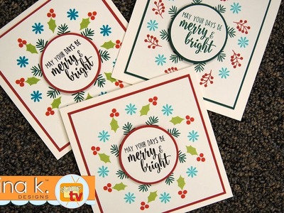 Home For The Holidays - Circle Pattern Stamping