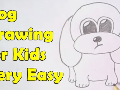 How to draw a dog for kids