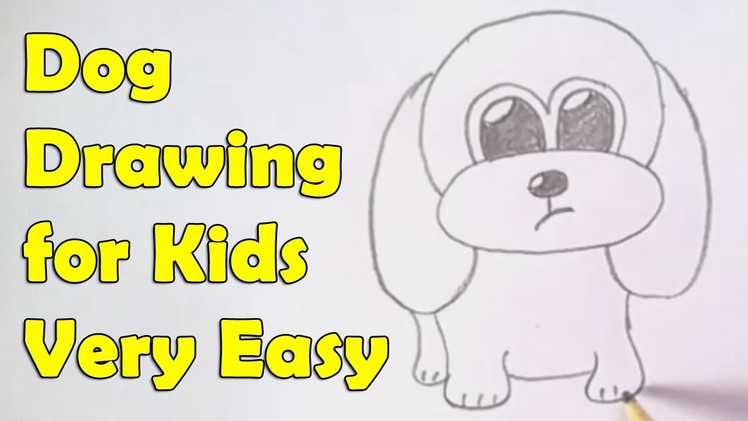 How to draw a dog for kids