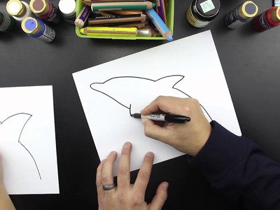 How To Draw A Dolphin