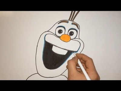 How To Draw Olaf From Frozen Step By Step