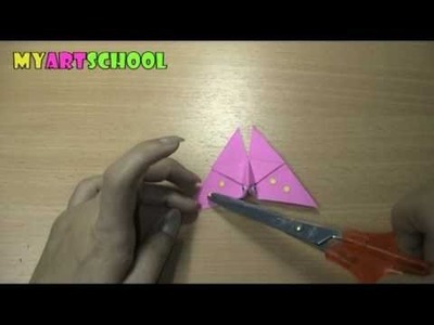 How To Fold A Butterfly ( Origami )