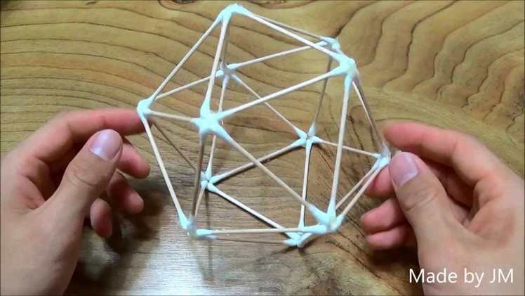 How to make a Cotton Swab Icosahedron