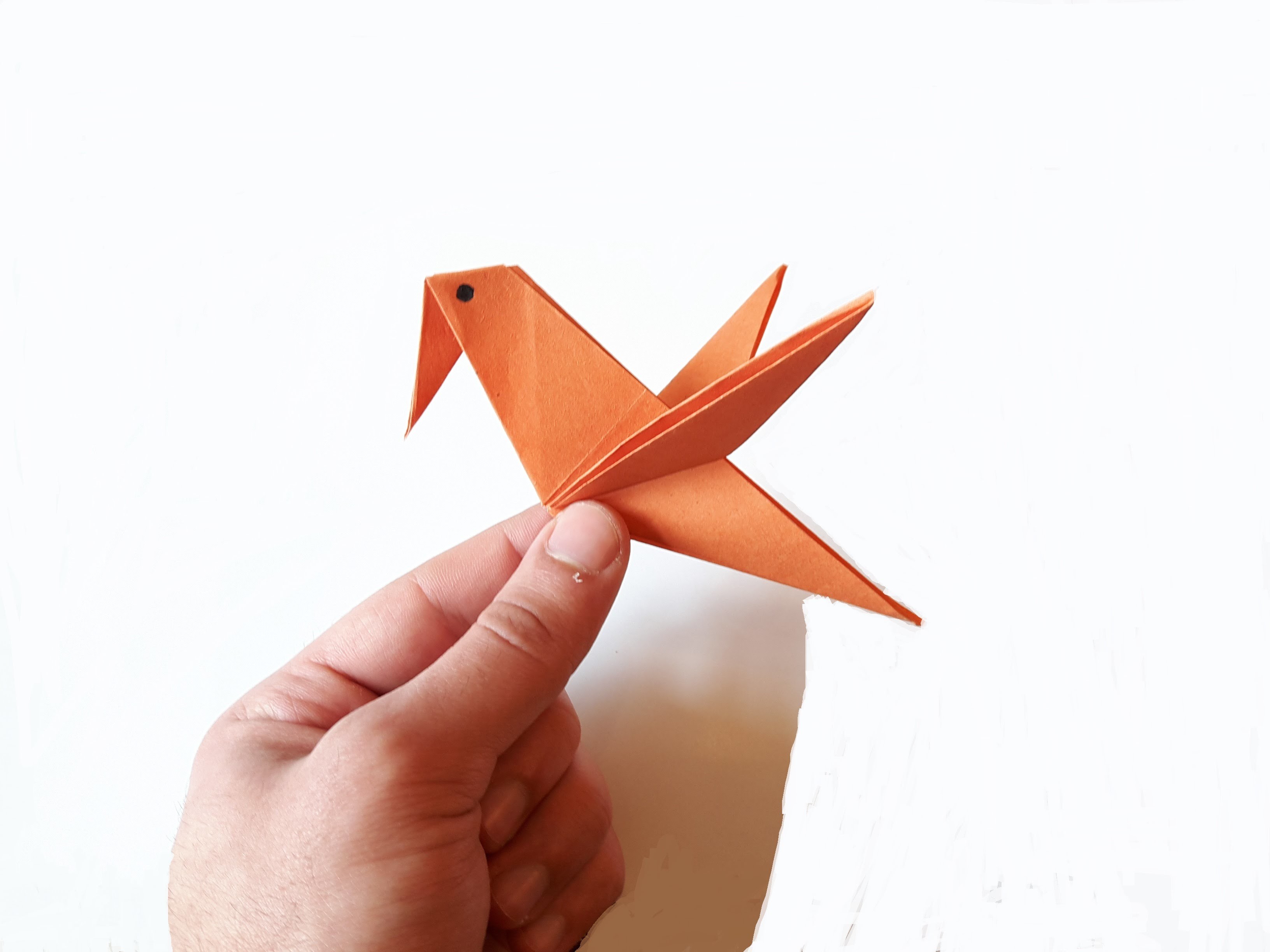 How To Make A Paper Bird Very Easy 