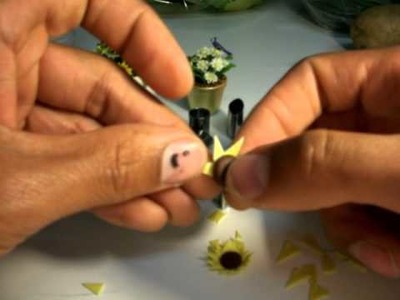 How to make sunflowers the HARD way (petal by petal) without a mold.cutter
