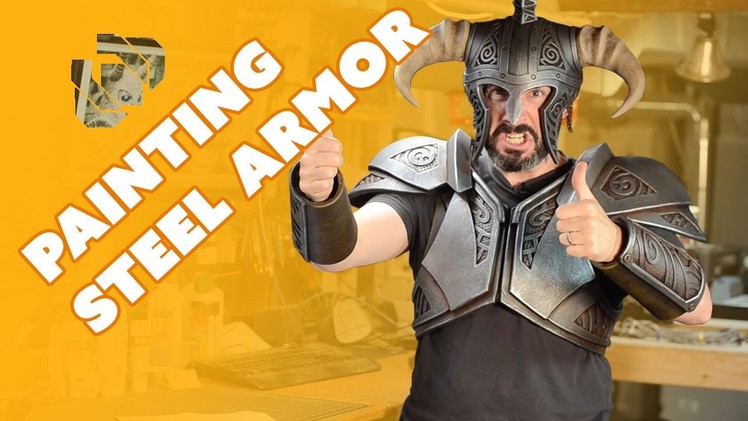 How to Make the Skyrim Steel Armor Costume Part 2: Painting a Faux Steel Finish