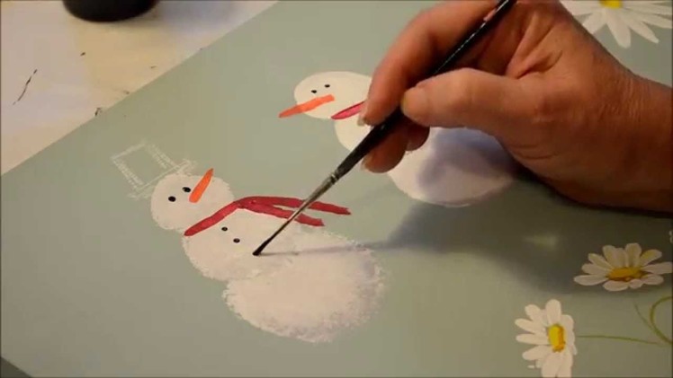 How to Paint a Snowman