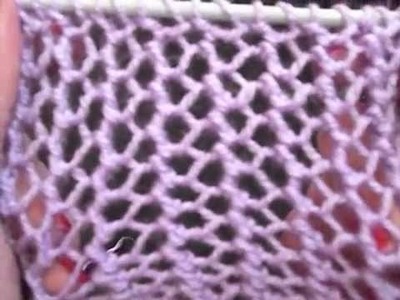 Knit Pattern *SUMMER HOLE PATTERN *One raw repeat pattern